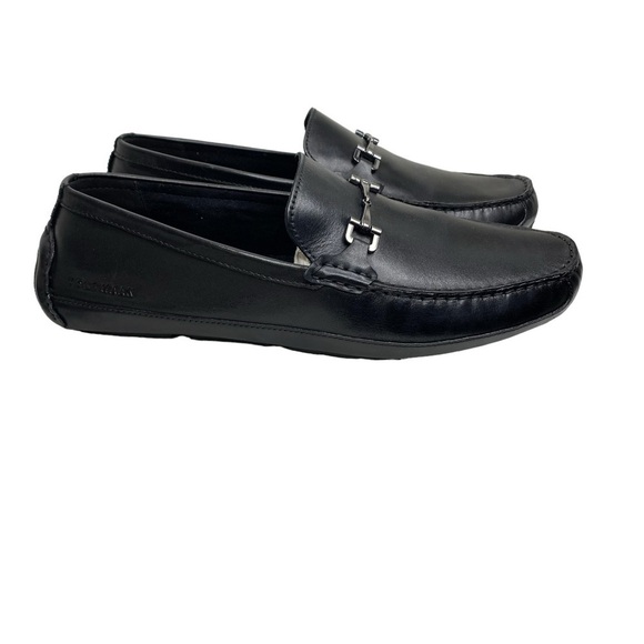 Cole Haan Wyatt Bit Driving Loafer Black Leather 13